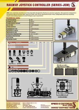 EOT Crane Joystick Supplier Tamil Nadu