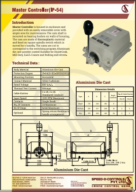 EOT crane master controller Chennai