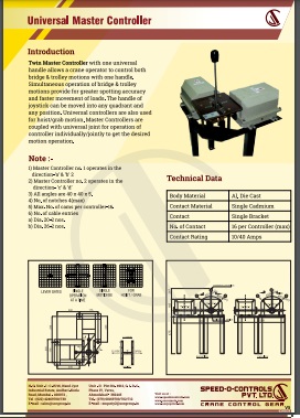 EOT crane master controller Tamil Nadu