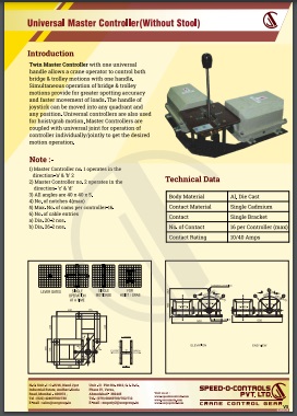 crane master controller supplier Tamil Nadu